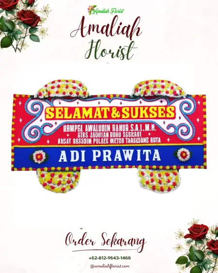 Papan Bunga Ucapan Selamat 29 Ilir